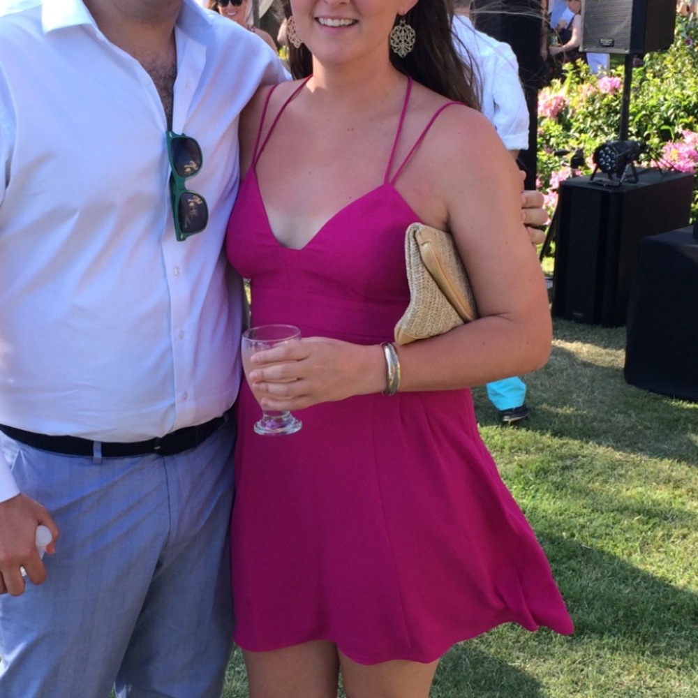 Express Pink multi-Strap cocktail dress - express
